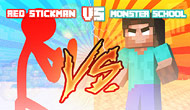 Red Stickman Vs. Monster School